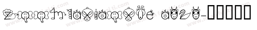 Zoomlaxiaoxue A020字体转换